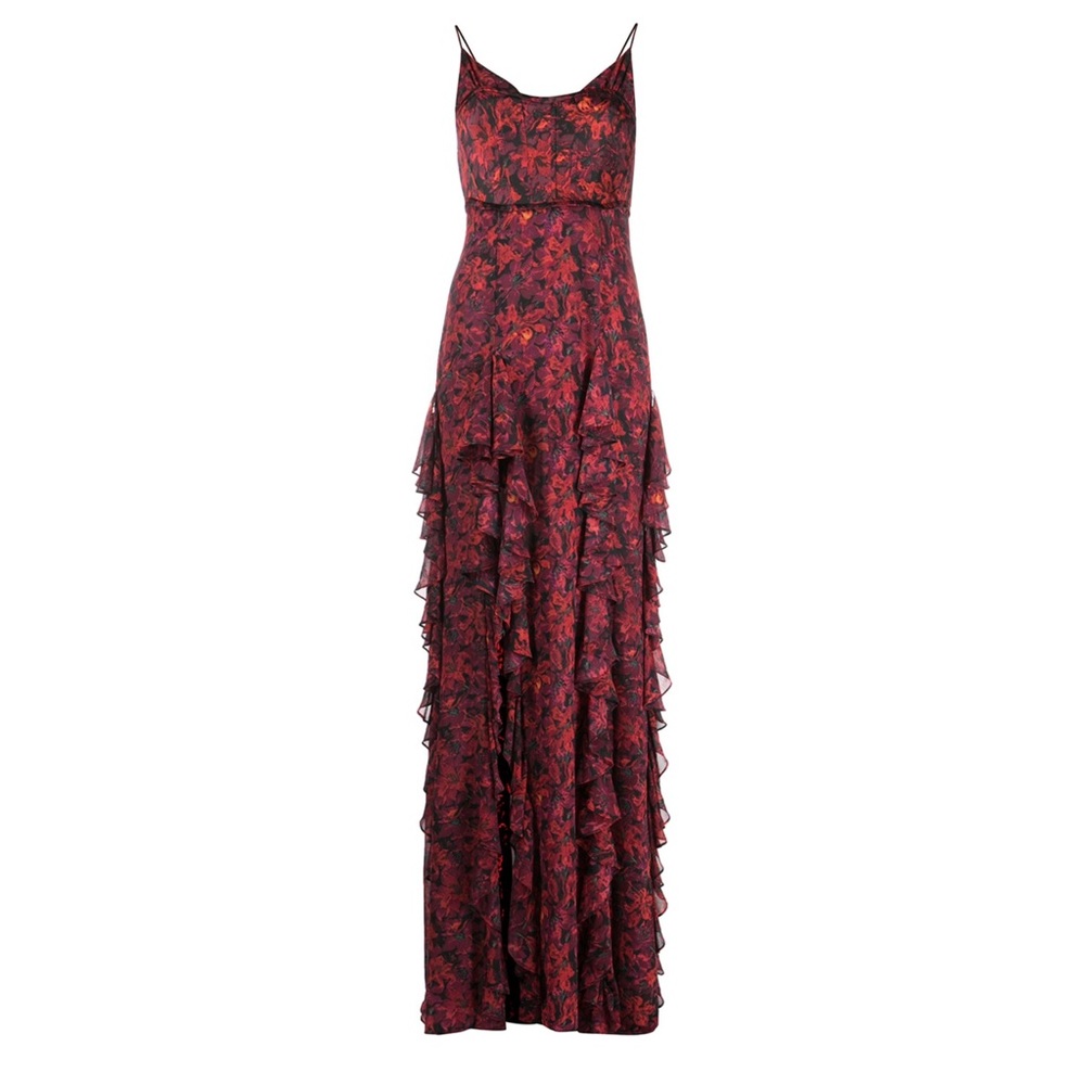Cinq A Sept Stargazer Lilies Glenda Gown Size 4 Worn Once